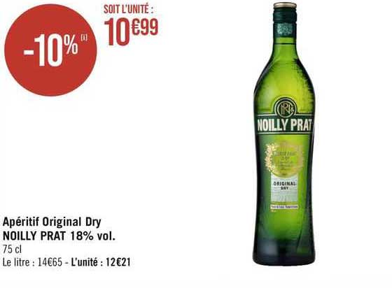 apéritif original dry noilly prat 18% vol.