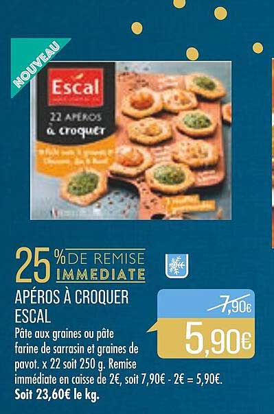 apéros à croquer escal