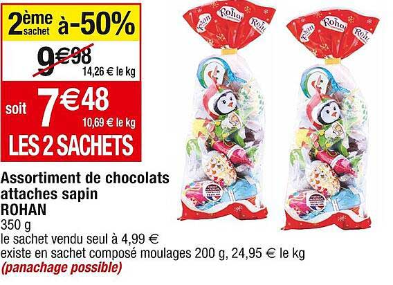 Assortiment De Chocolats Attaches Sapin Rohan