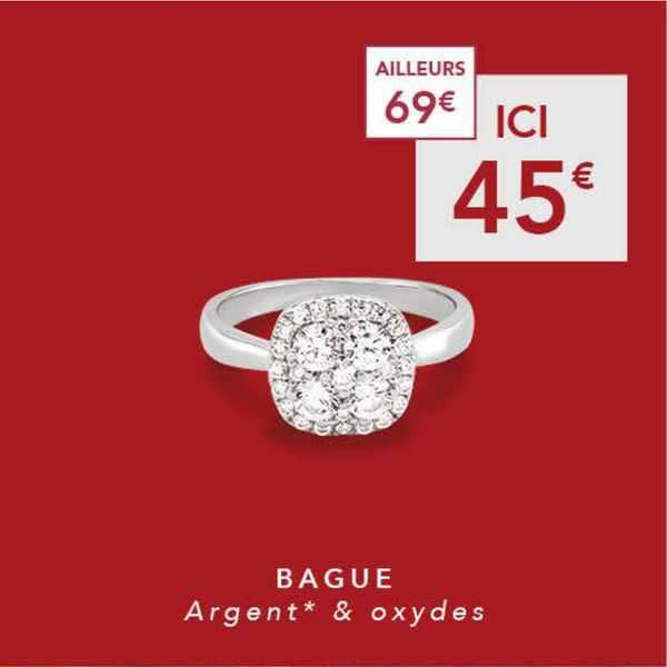 bague argent & oxydes