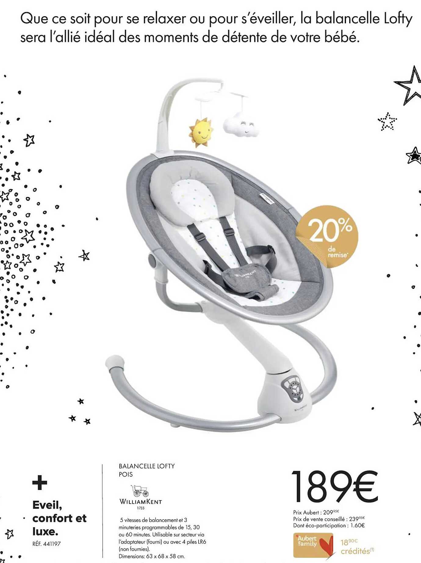 balancelle lofty pois william kent