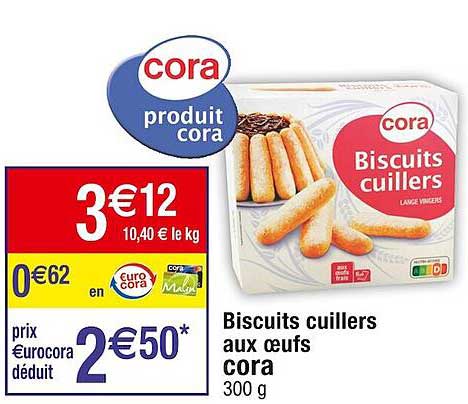 biscuits cuillers aux œufs cora