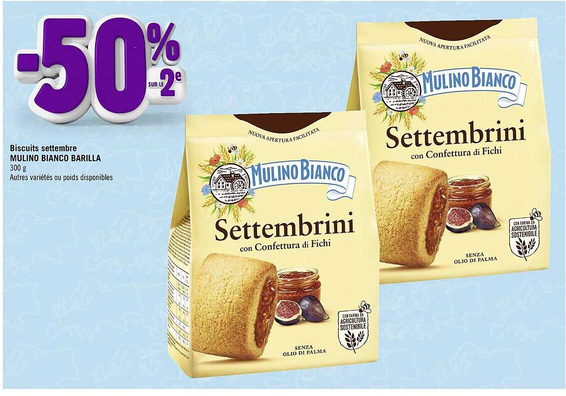 biscuits settembre mulino bianco barilla