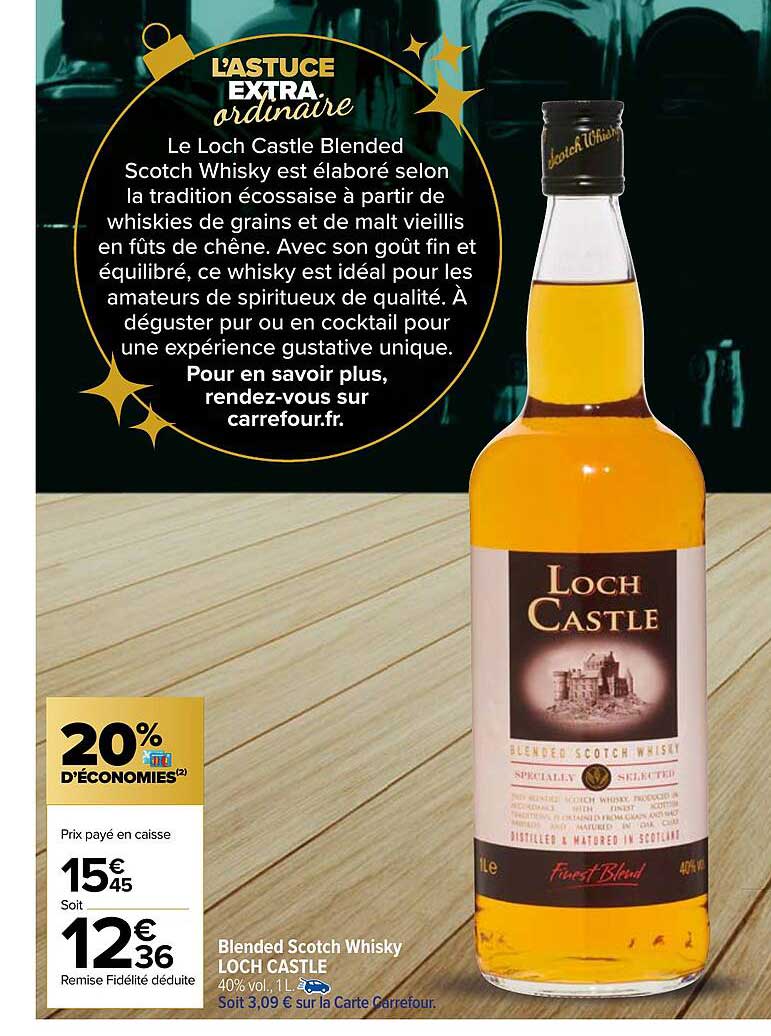 blended scotch whisky loch castle