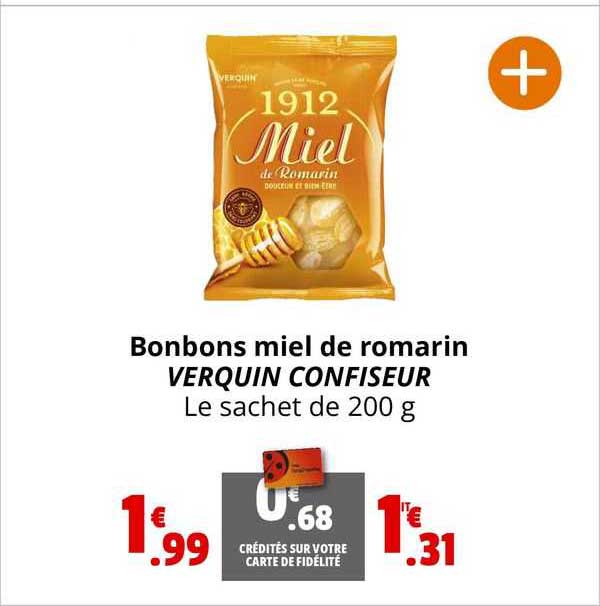 bonbons miel de romarin verquin confiseur