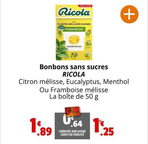 Bonbons Sans Sucres Ricola