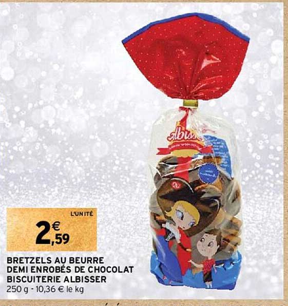 bretzels au beurre demi enrobés de chocolat biscuiterie albisser