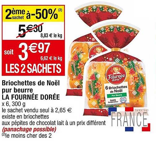 briochettes de noël pur beurre la fournée dorée
