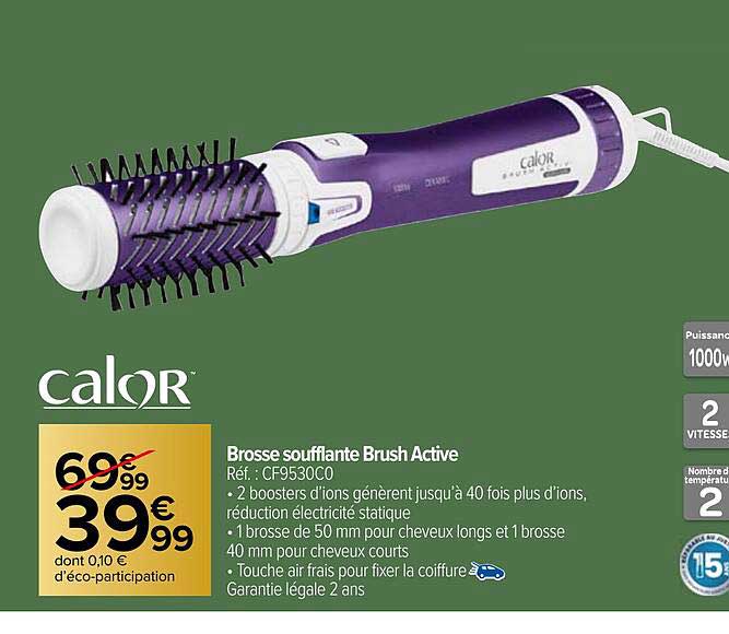 Brosse Soufflante Brush Active Calor