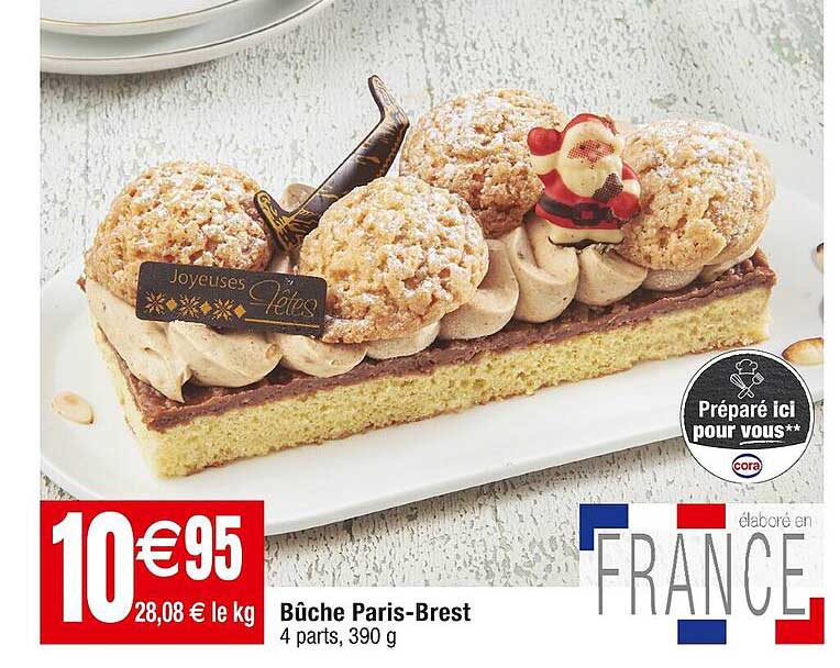 Bûche Paris-brest