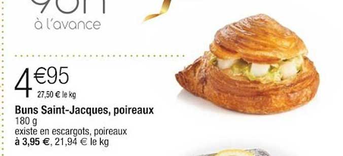 Buns Saint-jacques, Poireaux