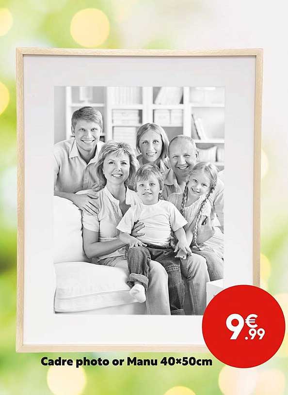 cadre photo or manu 40 x 50 cm