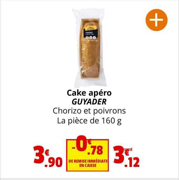 Cake Apéro Guyader Chorizo Et Poivrons