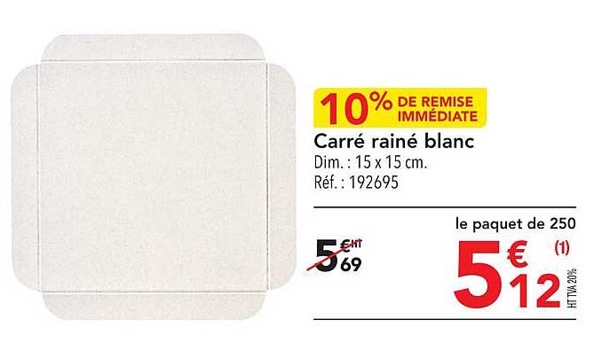 Carré Rainé Blanc