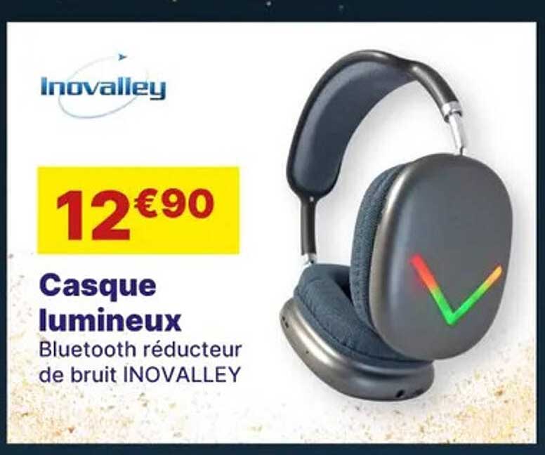 Casque Lumineux Bluetooth Réducteur De Bruit Inovalley