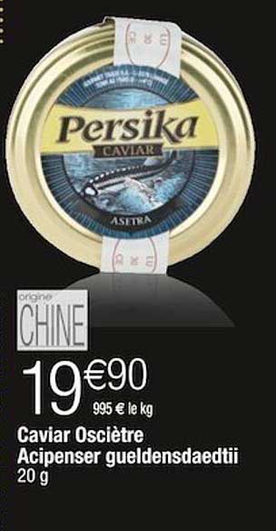 caviar osciètre acipenser gueldensdaedtii