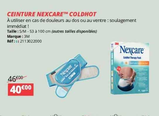 ceinture nexcare coldhot