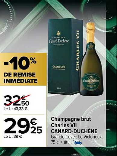 champagne brut charles vii canard-duchêne