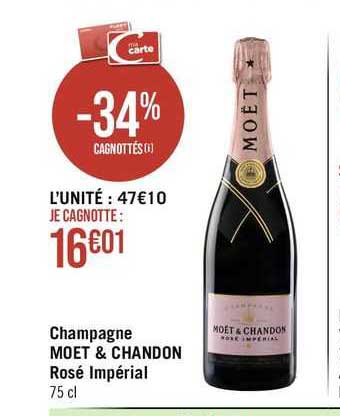 champagne moët & chandon rosé impérial