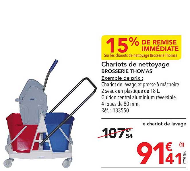 chariots de nettoyage brosserie thomas