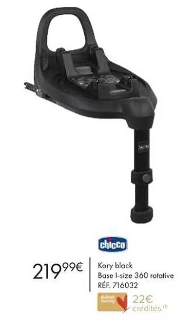 chicco kory black base i-size 360 rotative