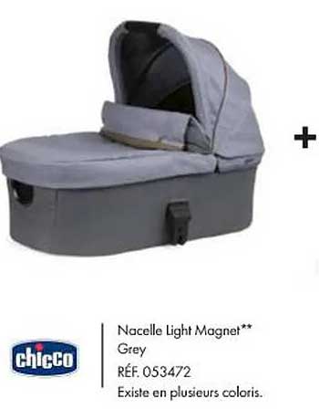 chicco nacelle light magnet grey