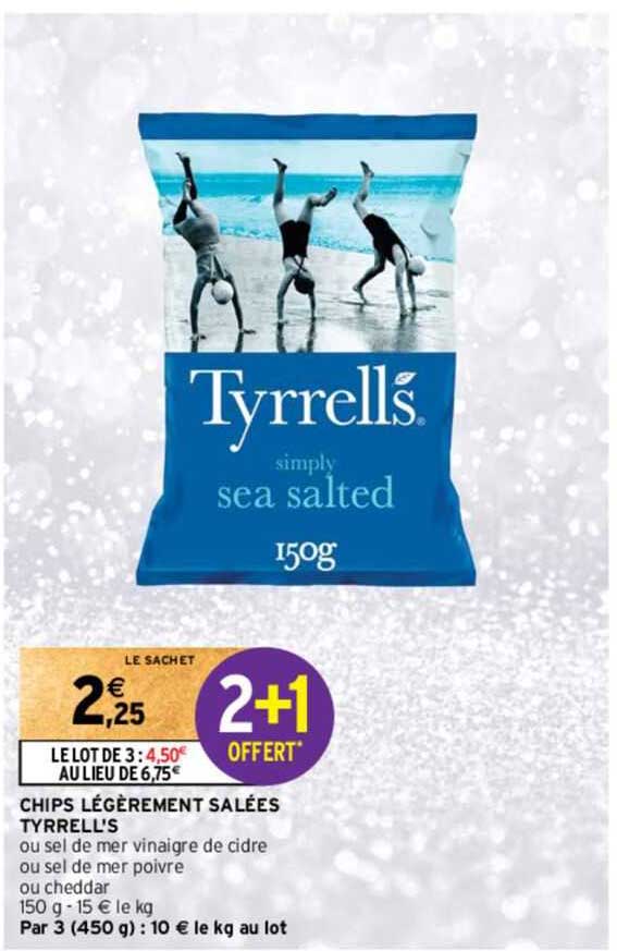 chips légèrement salées tyrrell's