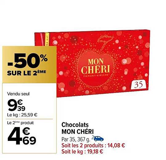 chocolats mon chéri