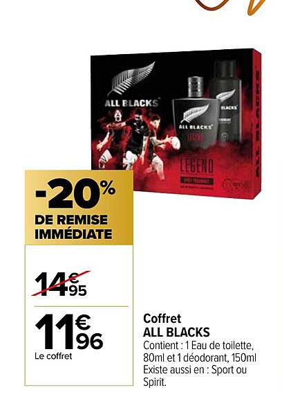 coffret all blacks
