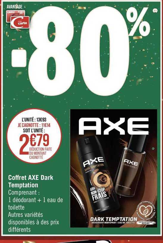 coffret axe dark temptation