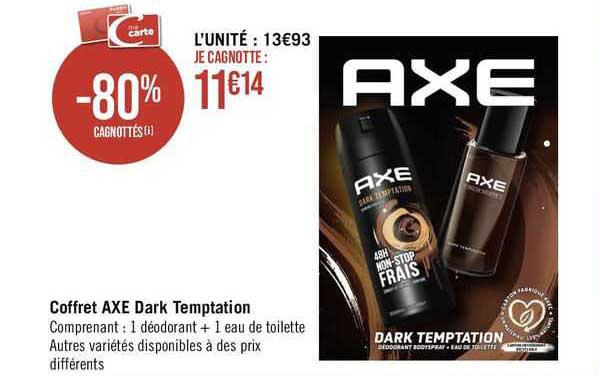 coffret axe dark temptation