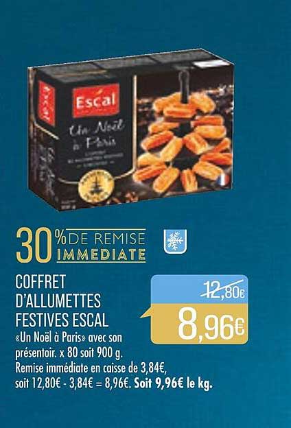 Coffret D'allumettes Festives Escal
