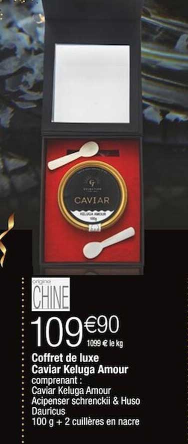 coffret de luxe caviar keluga amour