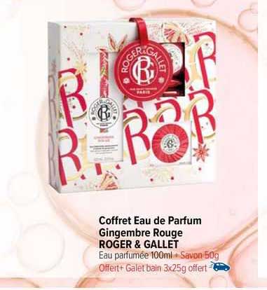 coffret eau de parfum gingembre rouge roger & gallet