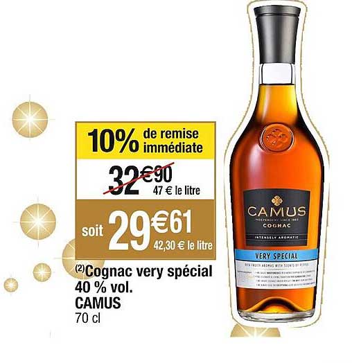 cognac very spécial 40% vol. camus