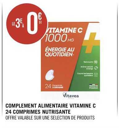 complément alimentaire vitamine c 24 comprimés nutrisante