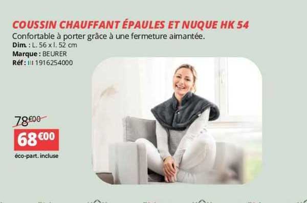 coussin chauffant épaules et nuque hk 54