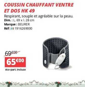 coussin chauffant ventre et dos hk 49
