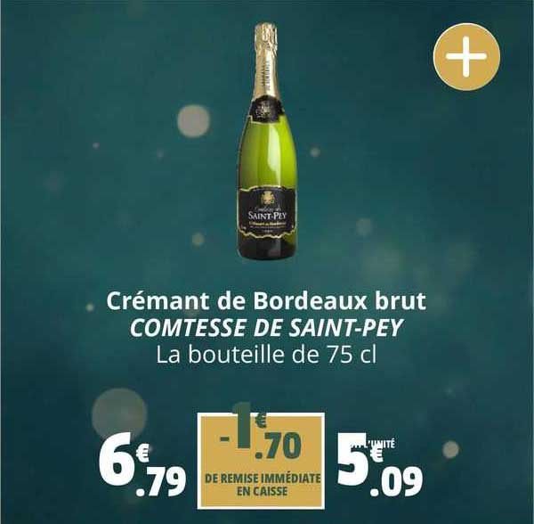 crémante de bordeaux brut comtesse de saint-pey