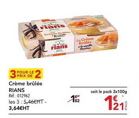 crème brûlée rians