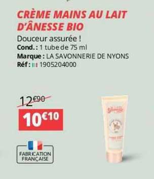 crème mais au lait d'ânesse bio