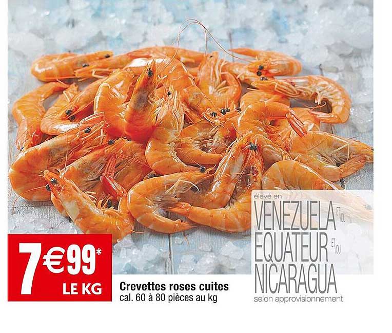 Crevettes Roses Cuites