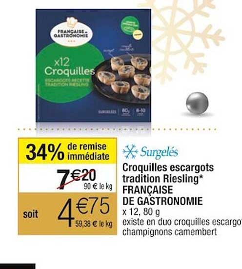 croquilles escargots tradition riesling française de gastronomie