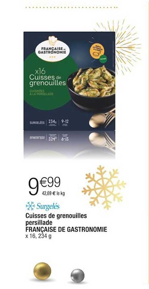 cuisses de grenouilles persillade française de gastronomie