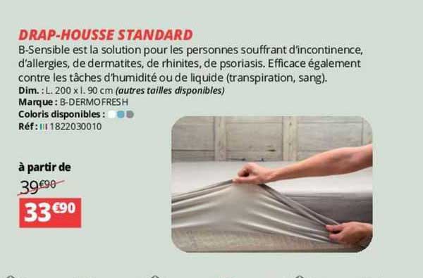 drap-housse standard