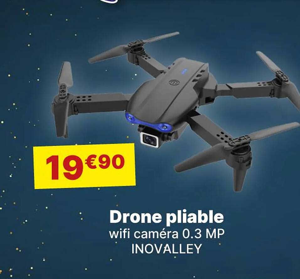 drone pliable wifi caméra 0.3 mp inovalley