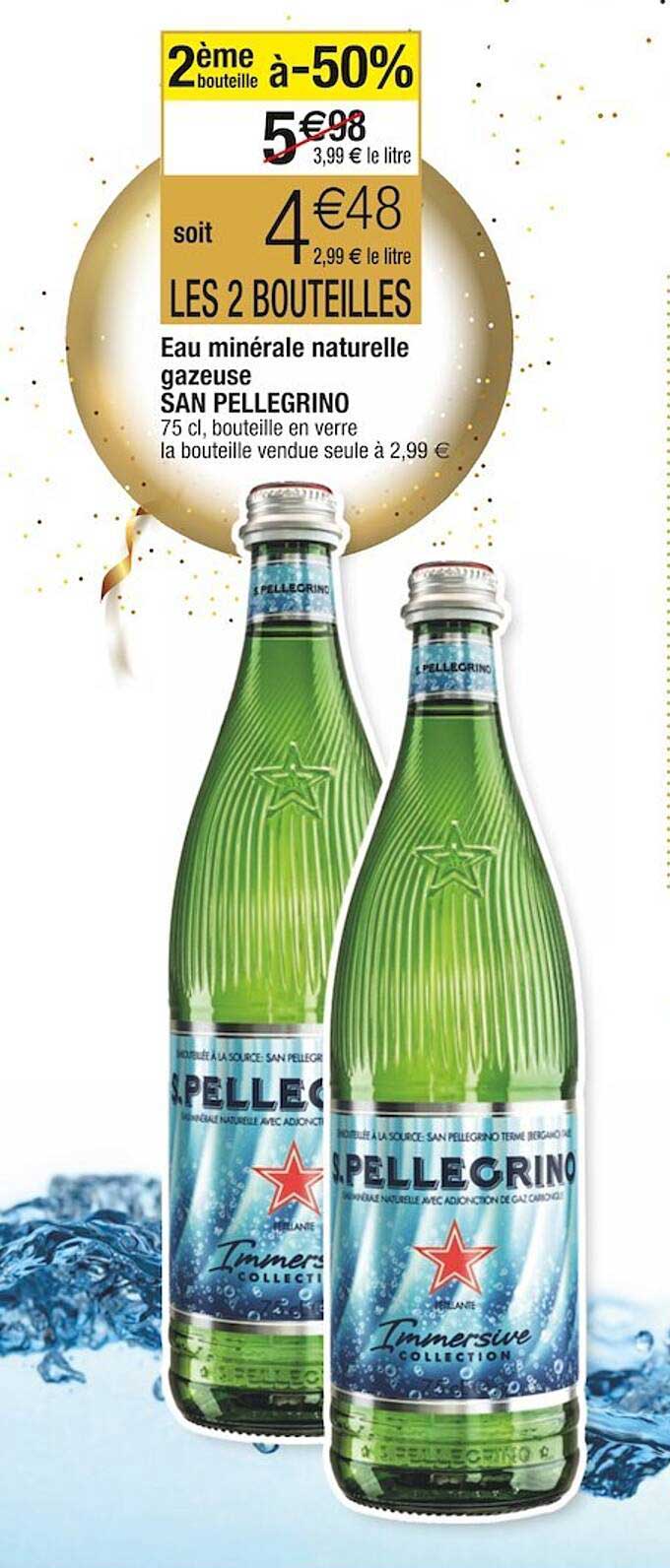 eau minérale naturelle gazeuse san pellegrino