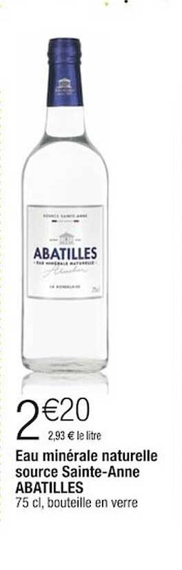 eau minérale naturelle source sainte-anne abatilles