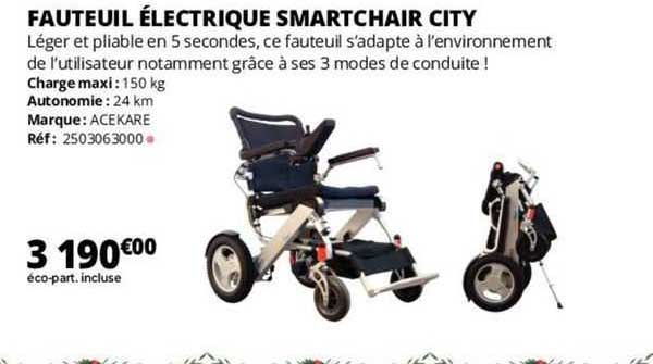 fauteuil életrique smartchair city