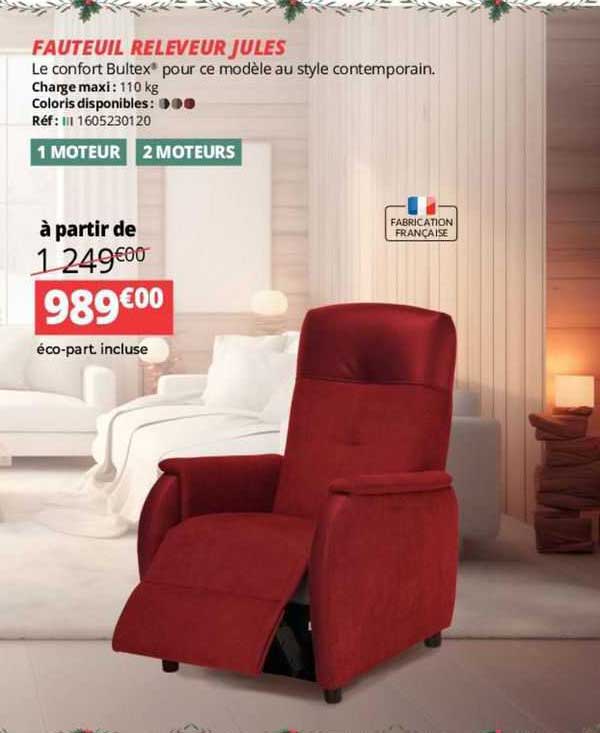 fauteuil releveur jules